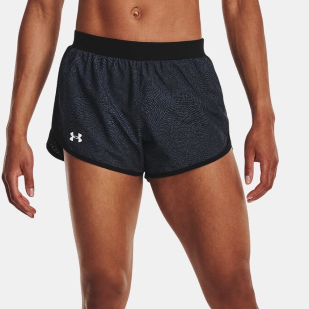 Under Armour Fly-By 2.0 Printed Shorts Size XS Dark Blue/Black